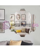 Шестоъгълно самозалепващо огледало 5бр